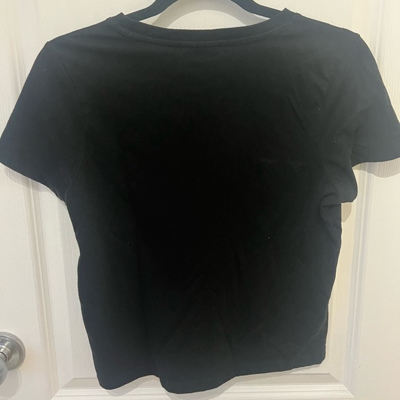 USA black crop top Topshop - Picture 2 of 3